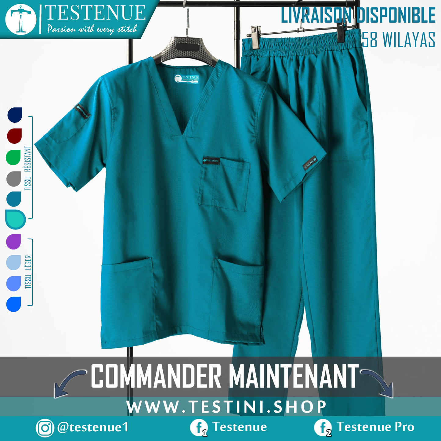 TENUE DE BLOC pro TURQUOISE
