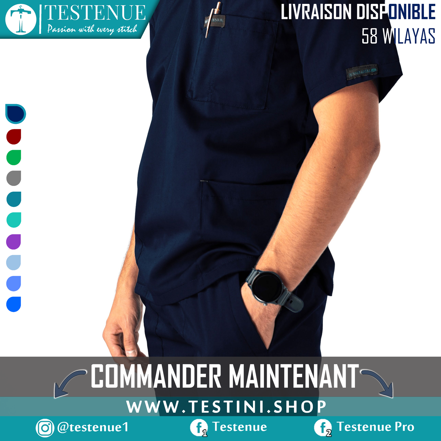 TENUE DE BLOC pro BLUE MARINE
