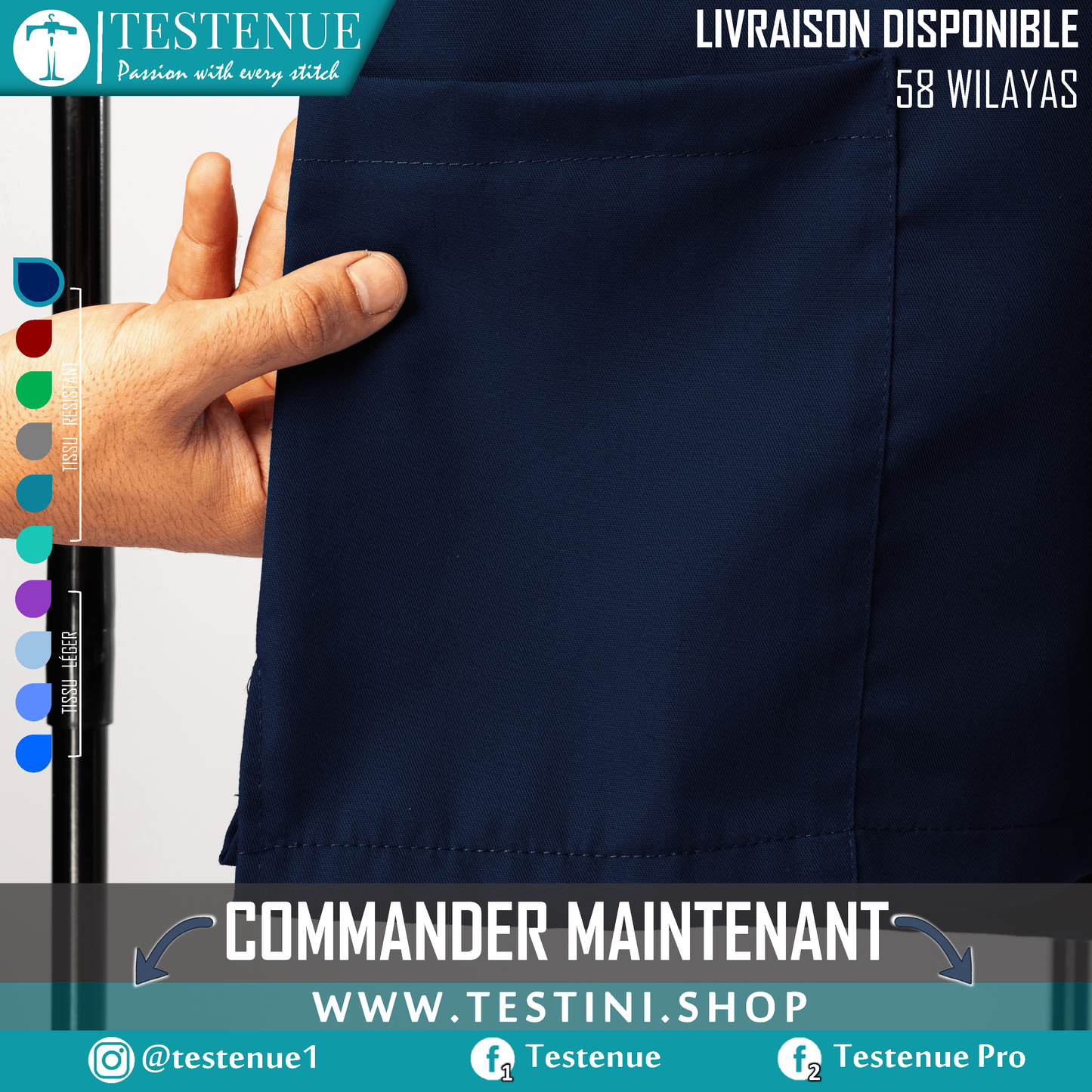 TENUE DE BLOC pro BLUE MARINE