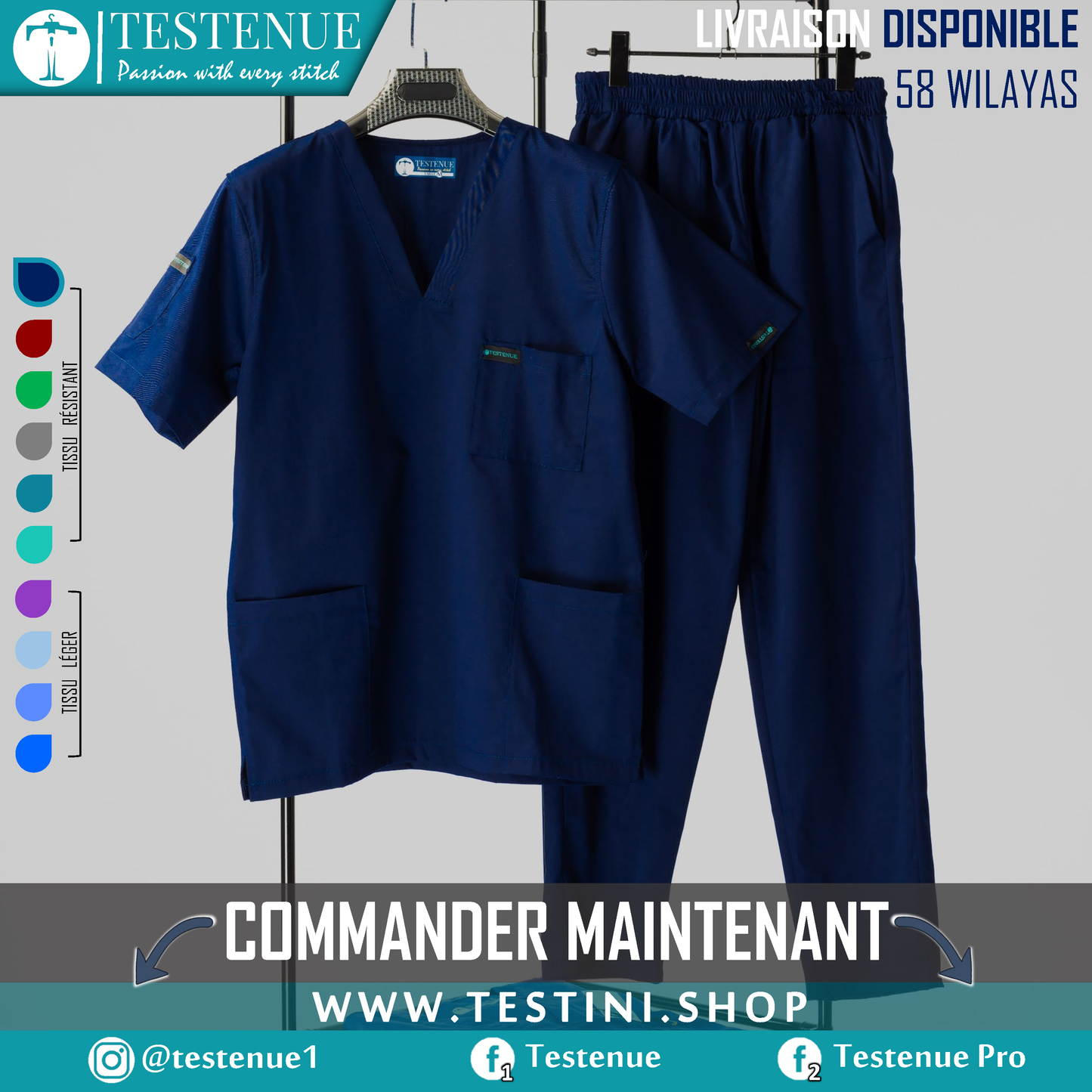TENUE DE BLOC pro BLUE MARINE