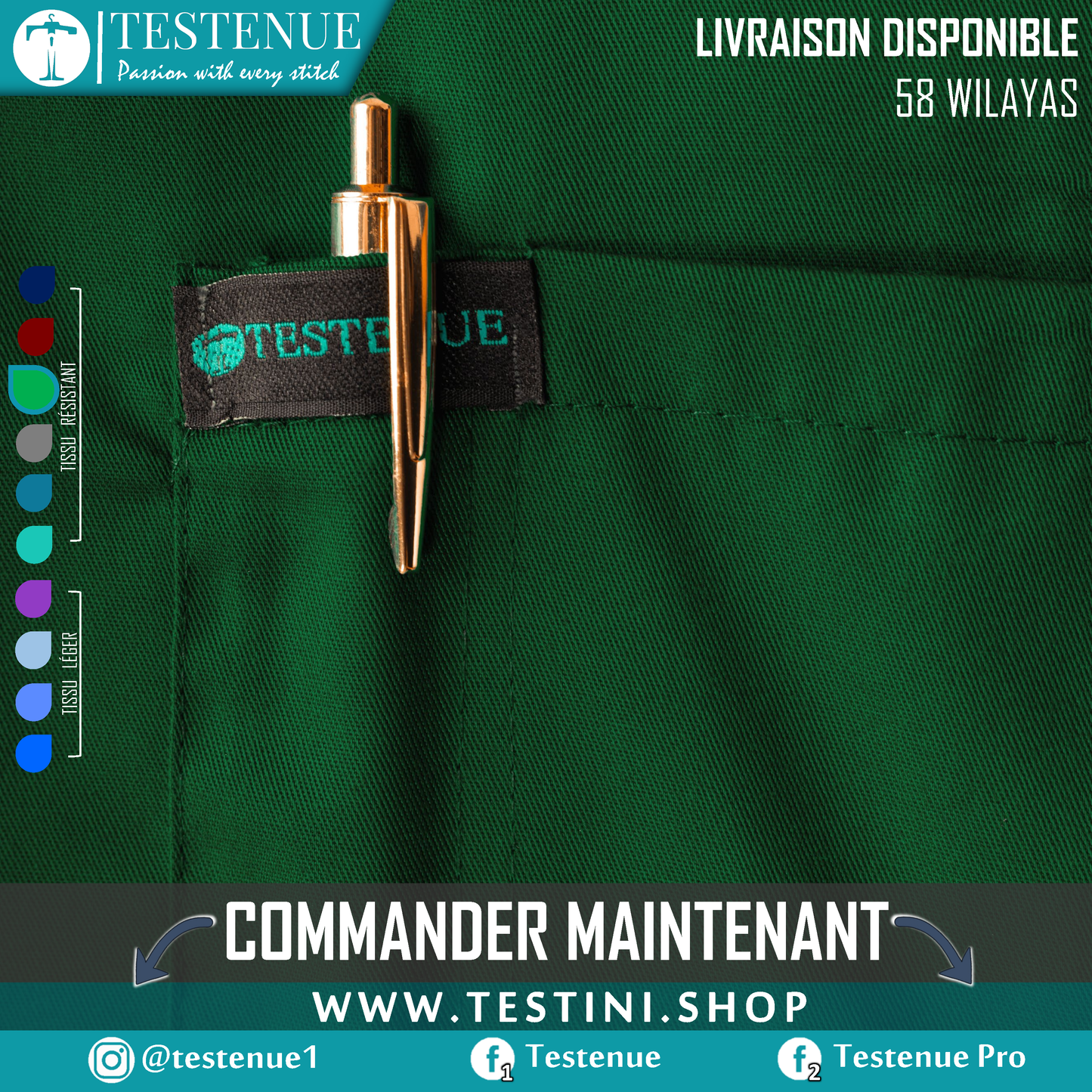 TENUE DE BLOC pro VERT