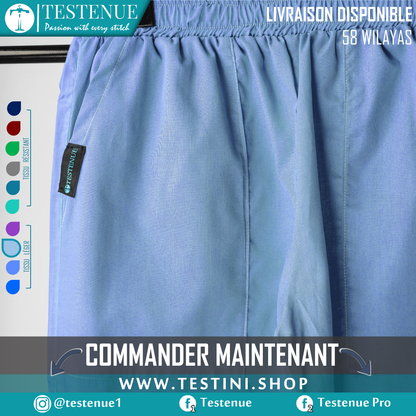 TENUE DE BLOC légère BLEU CIEL