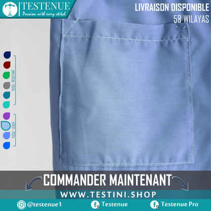 TENUE DE BLOC légère BLEU CIEL