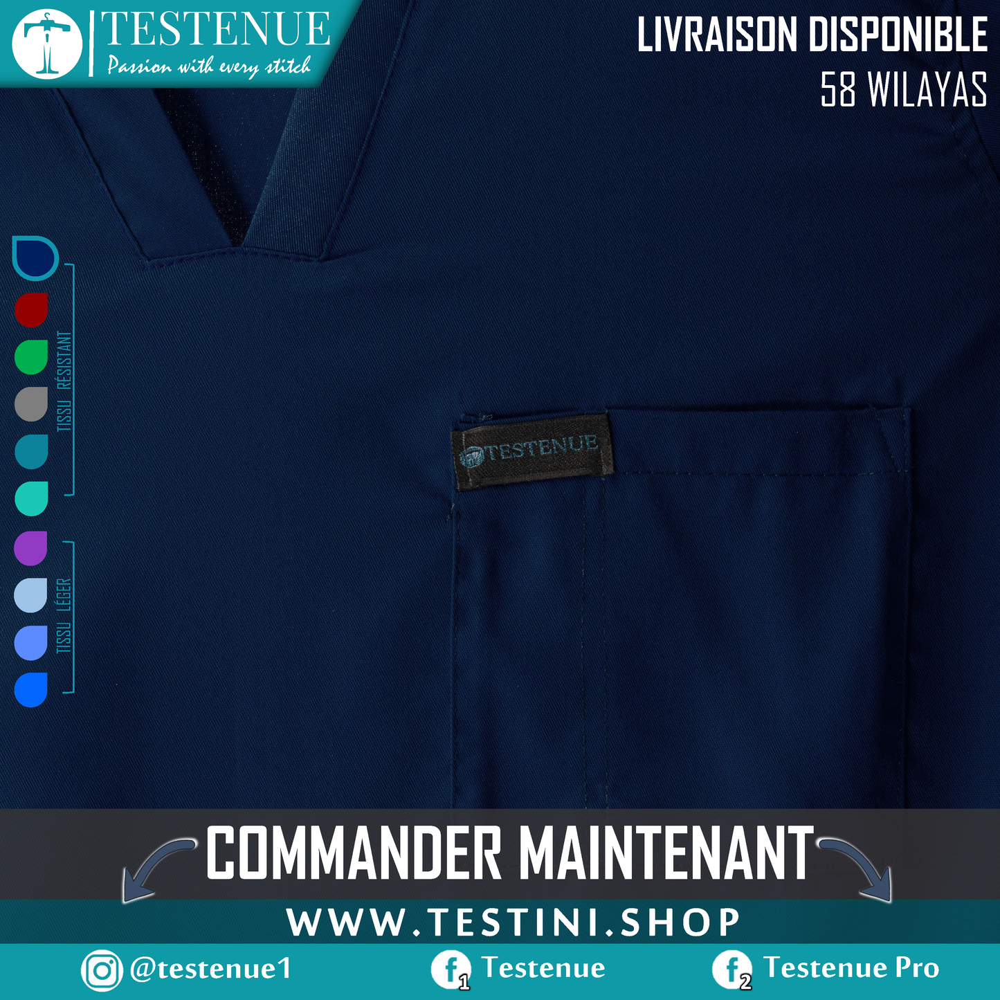 TENUE DE BLOC pro BLUE MARINE