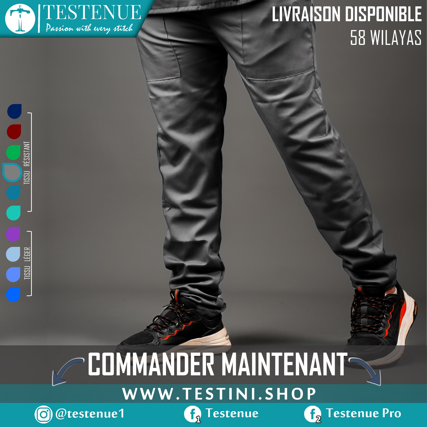 TENUE DE BLOC pro GRIS