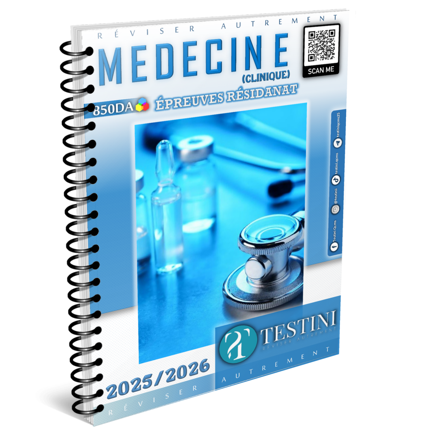 Cahier des contrôles RESIDANAT - MEDECINE(clinique)